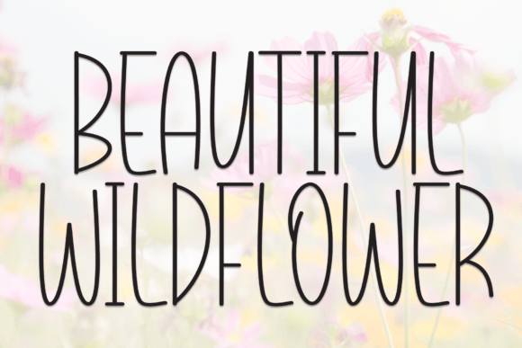 Beautiful Wildflower: Infusing Handwritten Charm into Your Designs