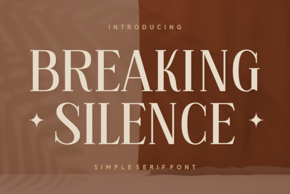 Breaking Silence: Where Modern Serif Style Meets Timeless Impact