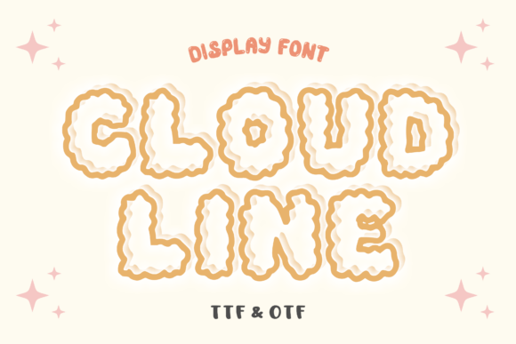 Cloud Line: A Playful Font for Creative Projects