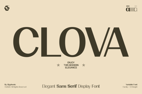 Clova: A Typeface Where Modernity Meets Luxury