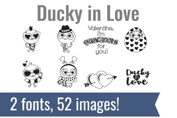 Ducky in Love: Unlocking Endless Creativity with a Playful Font Pair