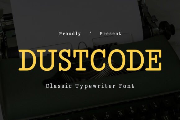 Dustcode: The Modern Retro Typewriter Font with Vintage Grit