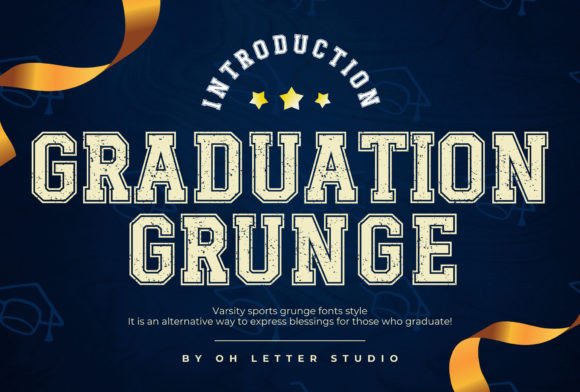 Graduation Grunge: Bold Slab Serif for Standout Designs