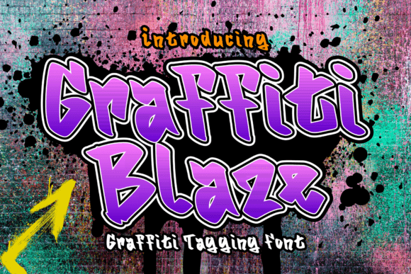 Graffitti Blaze: Igniting Raw Street Art Energy