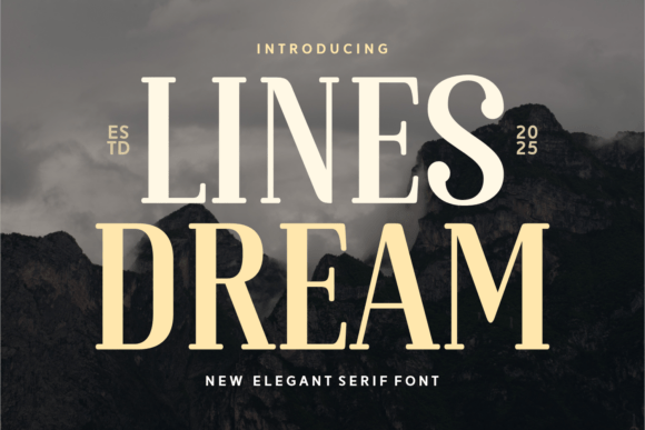 Lines Dream: Crafting Visual Poetry with a Modern Serif