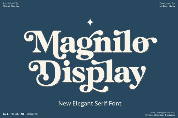 Magnilo Display: The Modern Vintage Serif for Luxurious Branding