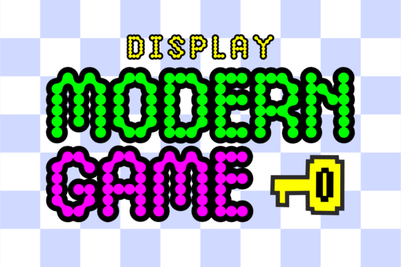 Modern Game: A Fresh Take on Pixel Typography