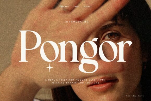 Pongor: A Serif Font Blending Retro Charm with Modern Punch