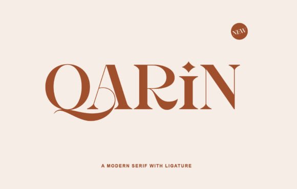 Qarin: The Serif Font for Modern Luxury Brands