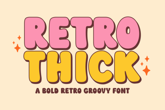 Retro Thick: A Display Typeface with Vintage Soul