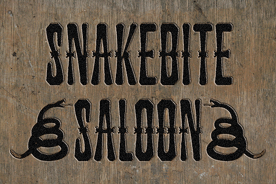 Snakebite Saloon: A Font with Frontier Grit