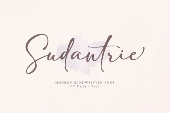 Sudantrie: A Handwritten Font for Timeless Branding