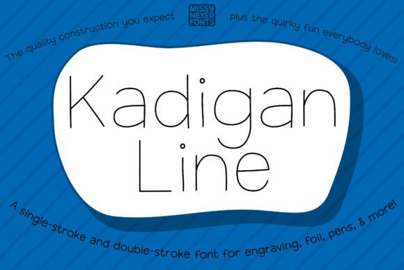Unlock Creative Potential with Kadigan Line Font
