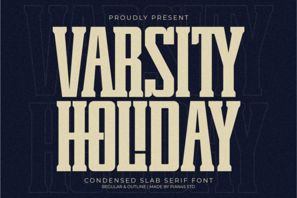 Varsity Holiday: The Bold Slab Serif for Authentic Western Style
