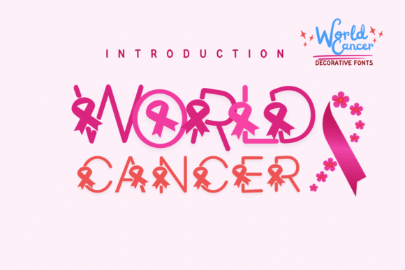 World Cancer: A Font That Captures the Beauty of Nature